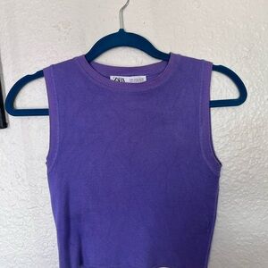 Zara Vibrant Purple Tank Top